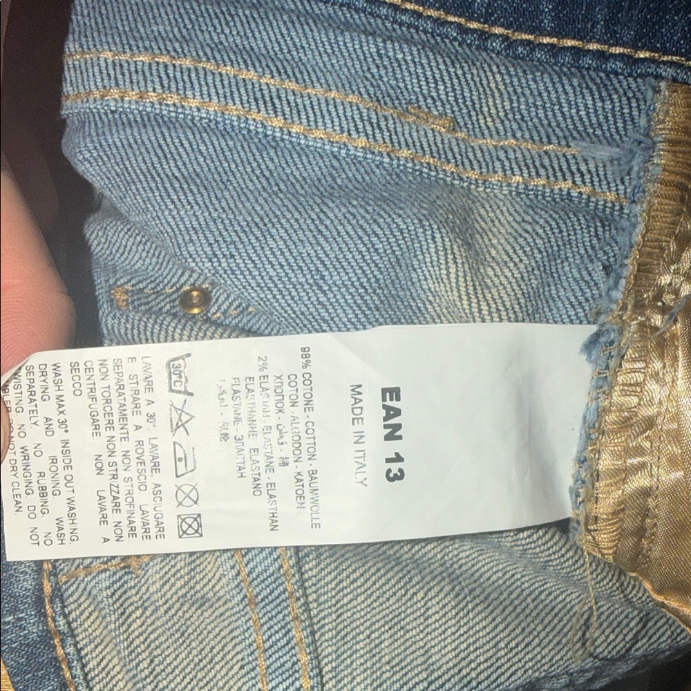 Embroidered Floral Blue Jeans - Picture 13 of 16